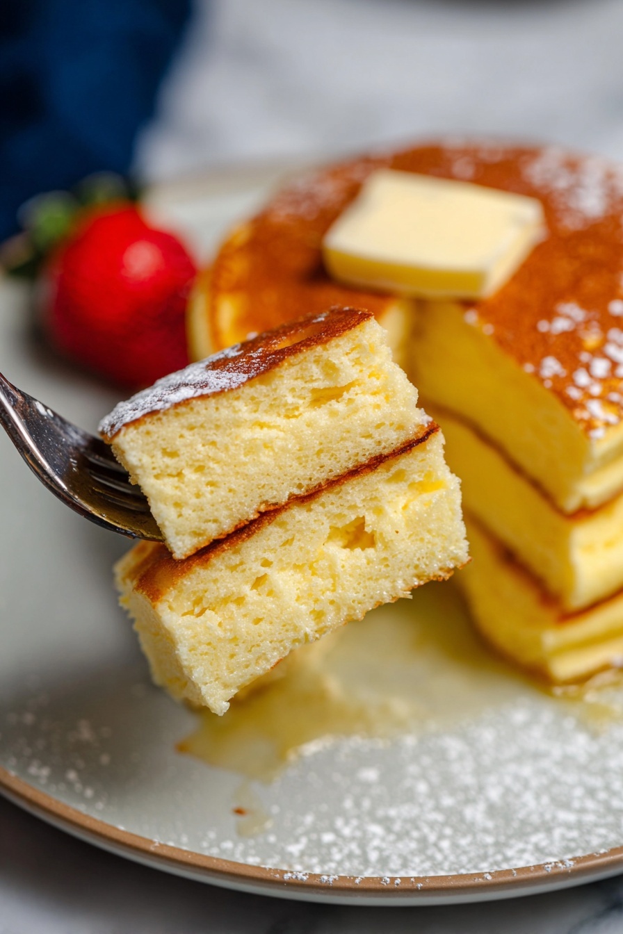 Souffle Pancakes - Serving Suggestion