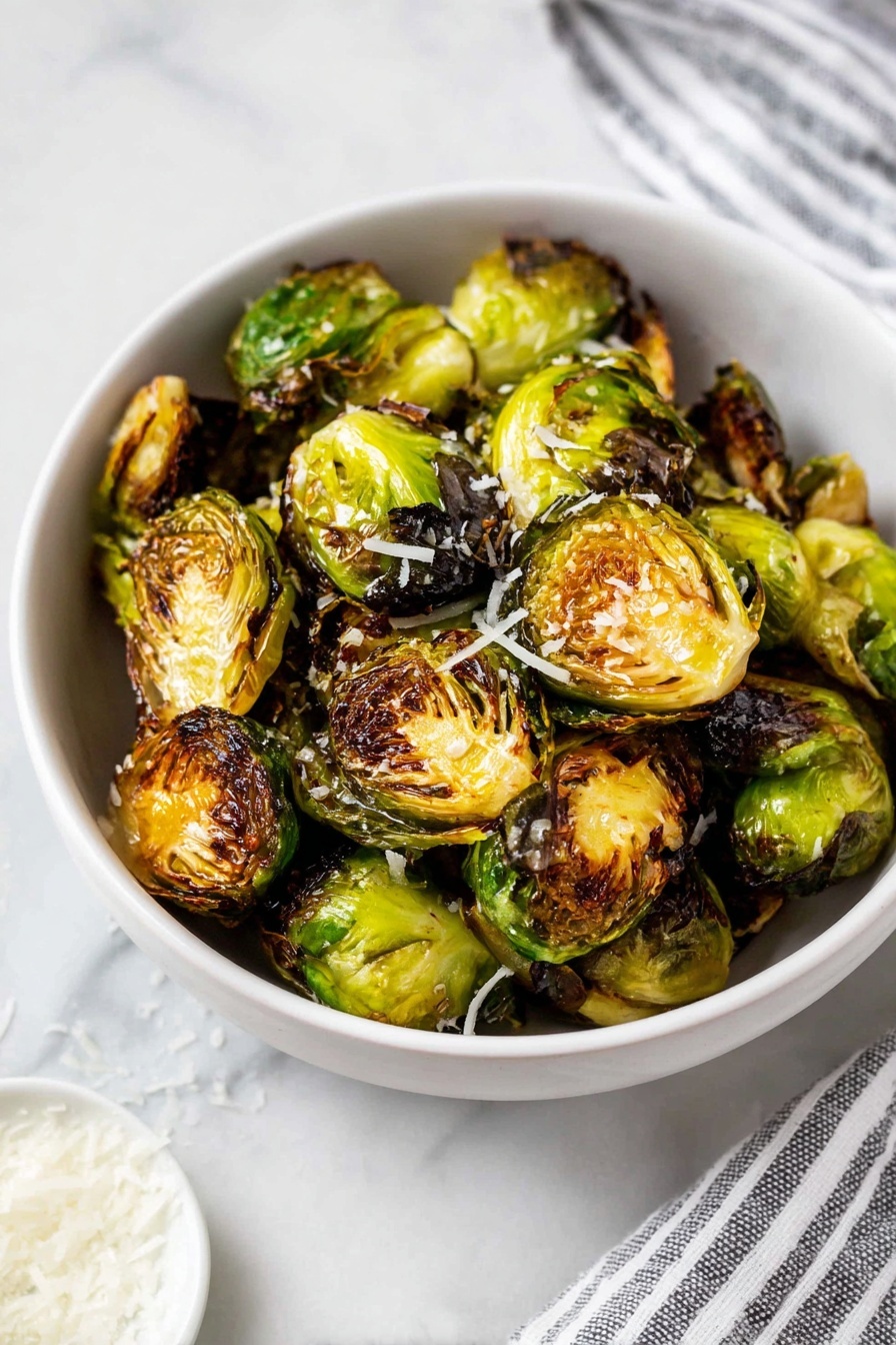 Air Fryer Brussels Sprouts - Serving Suggestion