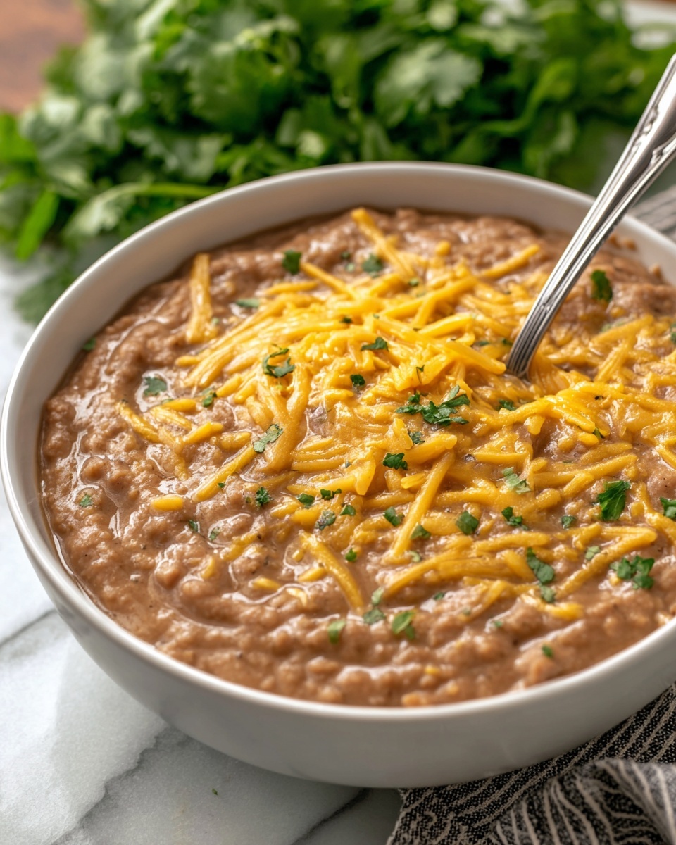 Instant Pot Refried Beans - Serving Suggestion