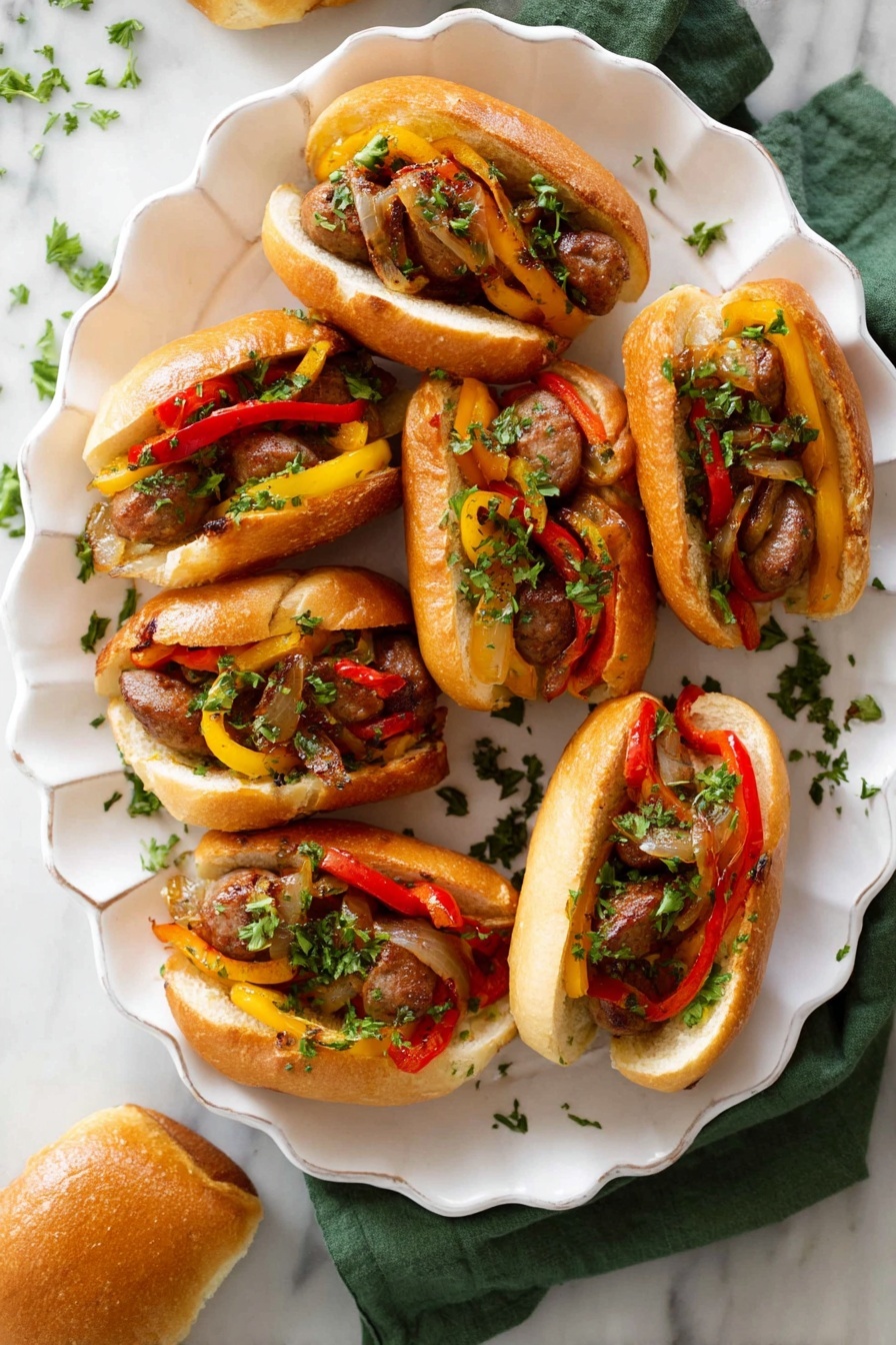 sausage and peppers - Serving Suggestion