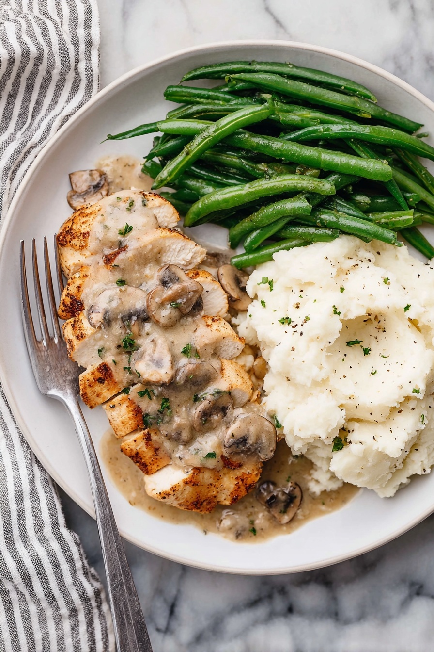 Creamy Mushroom Chicken - Serving Suggestion