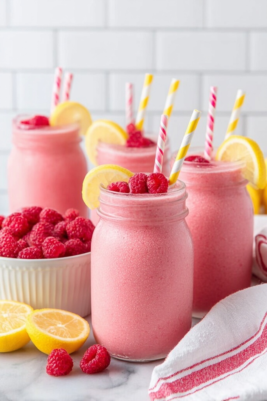 raspberry lemonade - Serving Suggestion