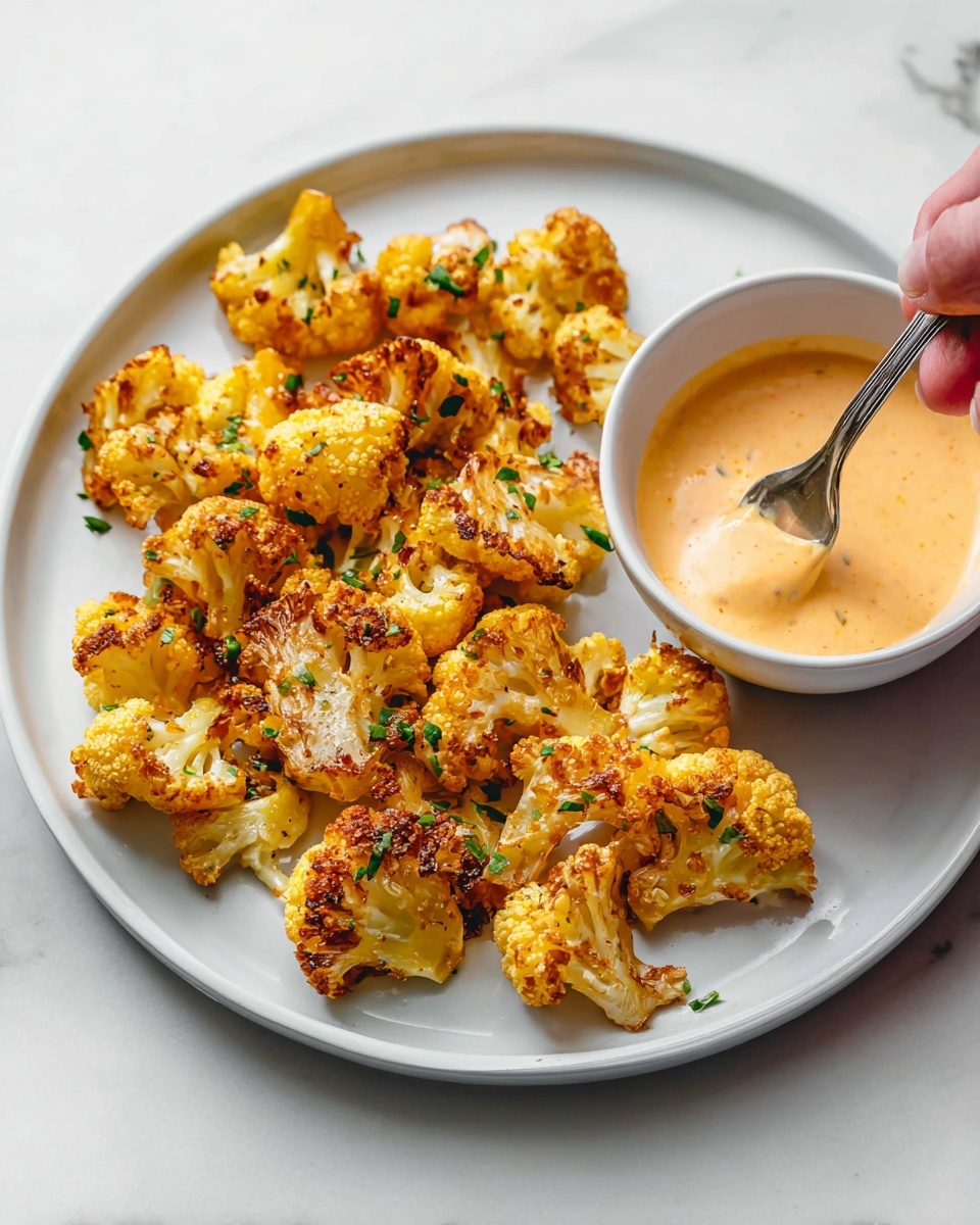 crispy cauliflower - Serving Suggestion