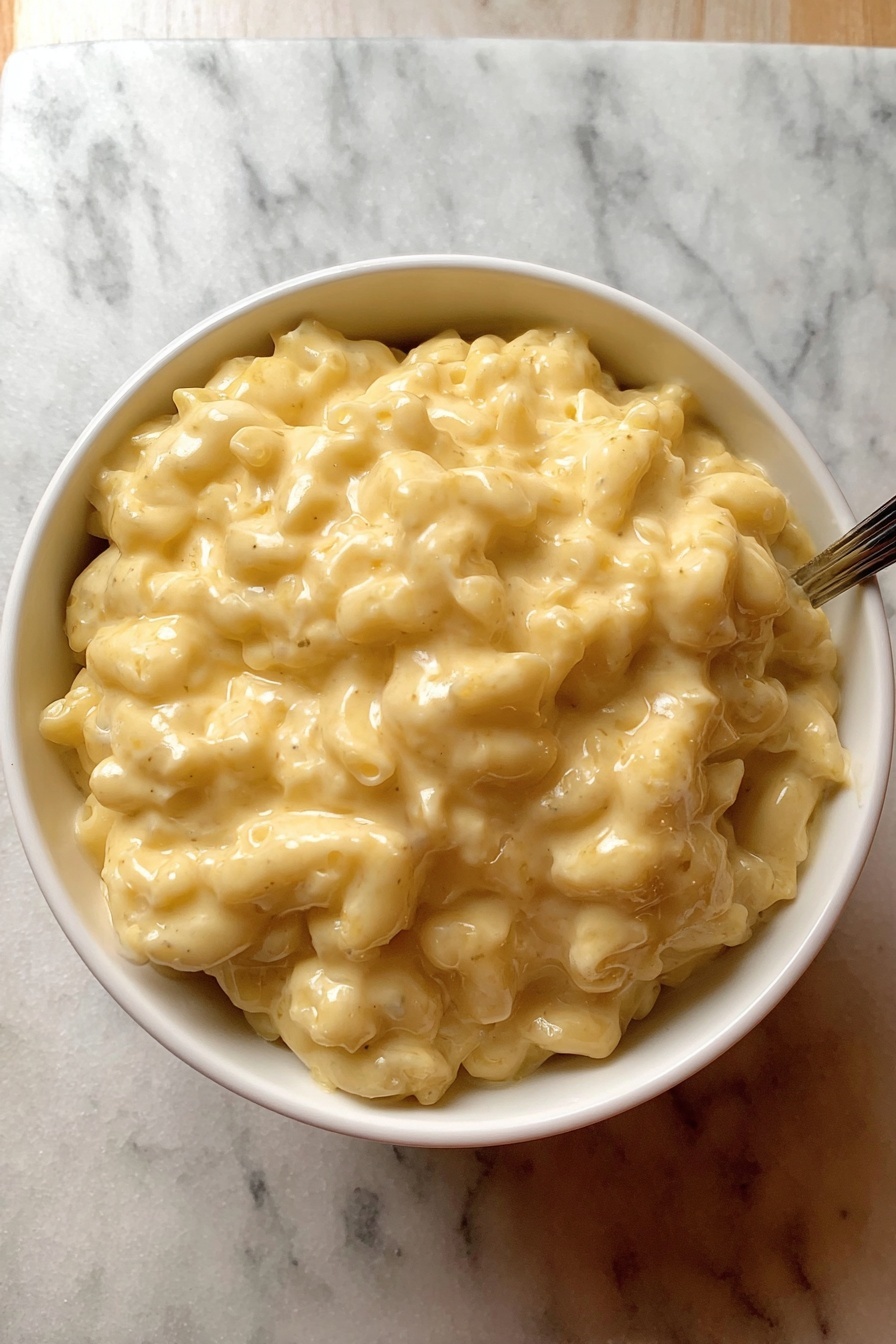 slow cooker mac and cheese - Serving Suggestion