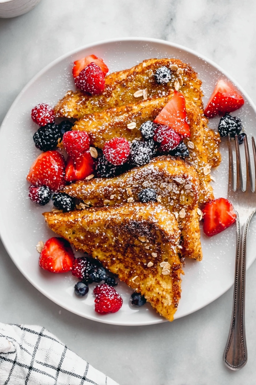 Cornflakes French Toast - Serving Suggestion