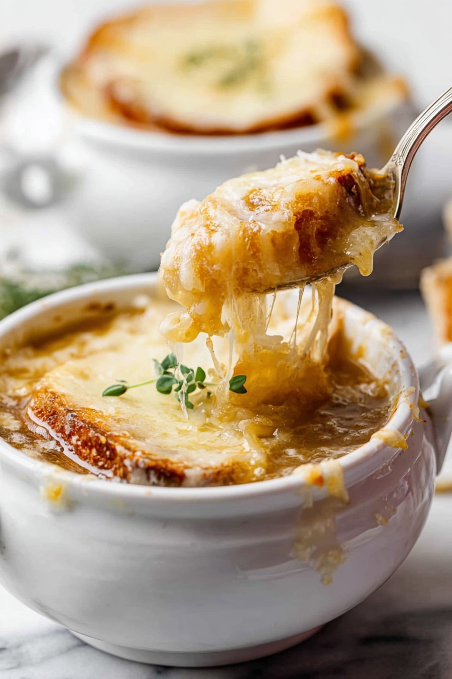 French Onion Soup - Serving Suggestion