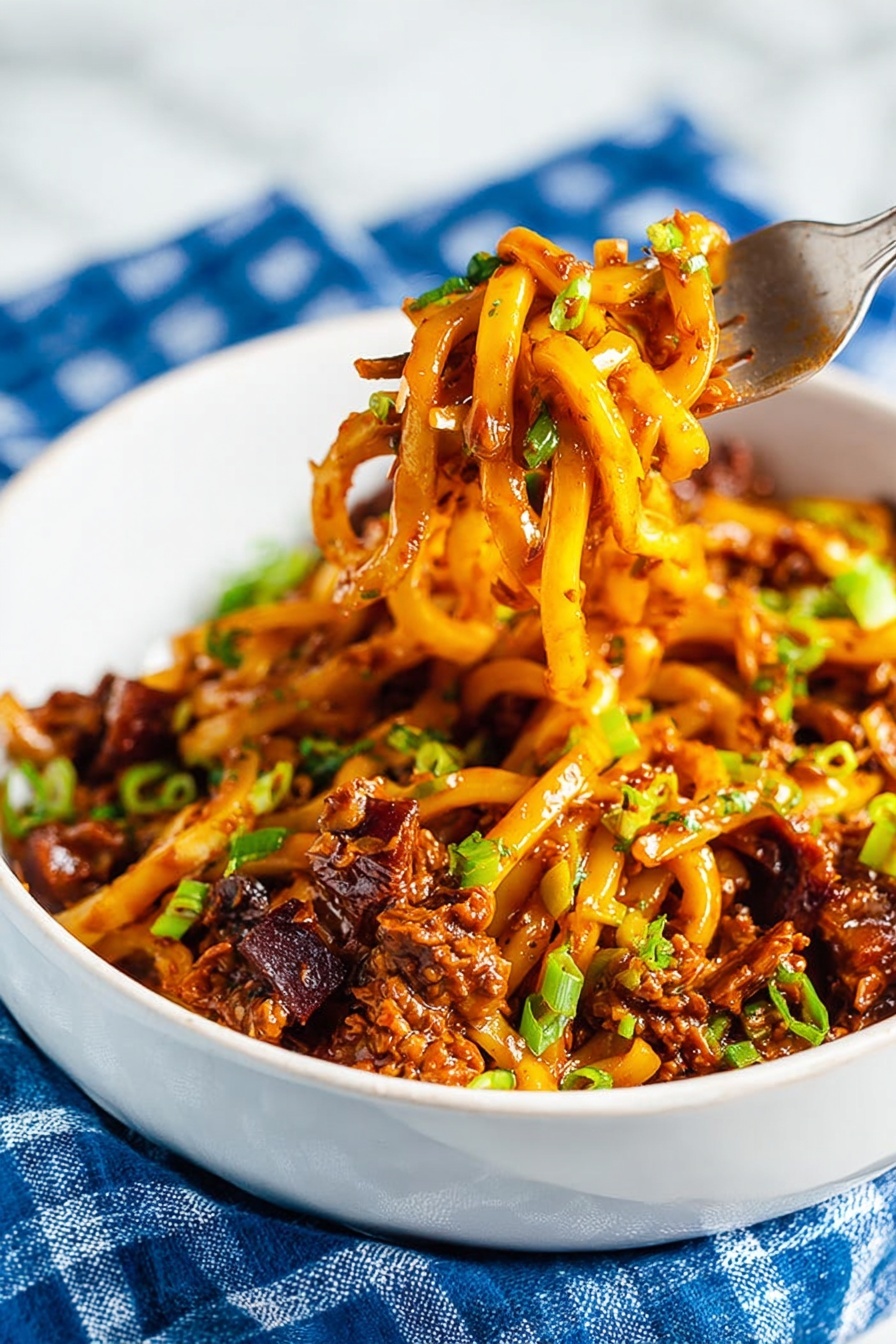 Korean Beef Noodles - Serving Suggestion