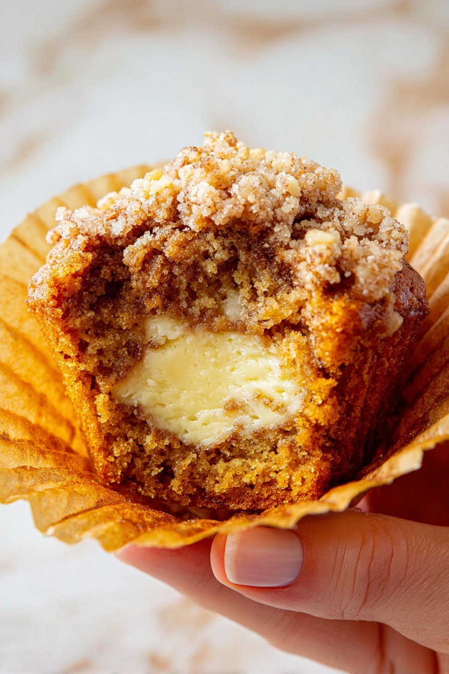 Pumpkin Cheesecake Muffins - Serving Suggestion