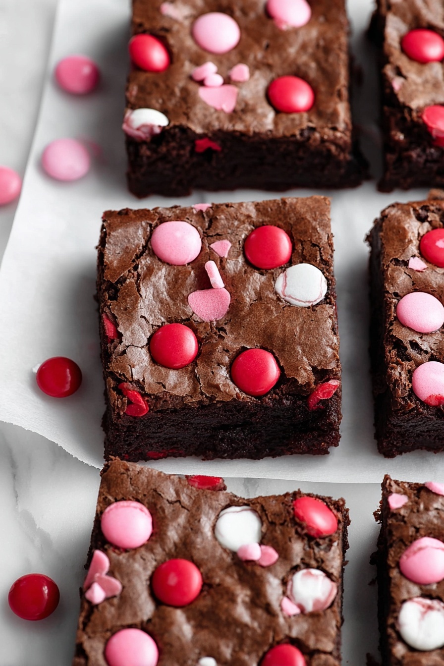 M&M brownies - Serving Suggestion