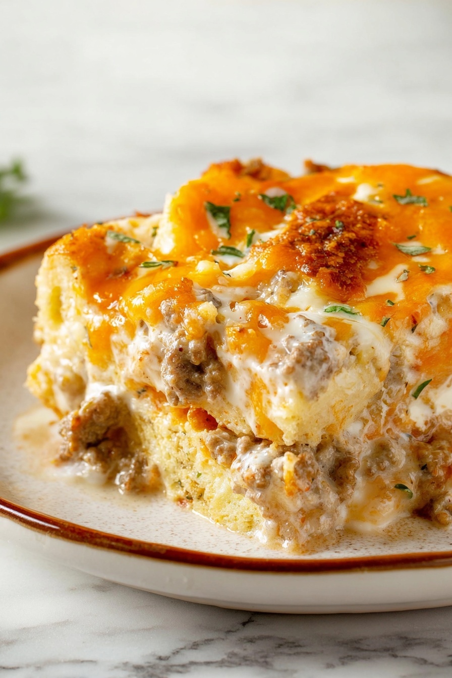 sausage gravy casserole - Serving Suggestion