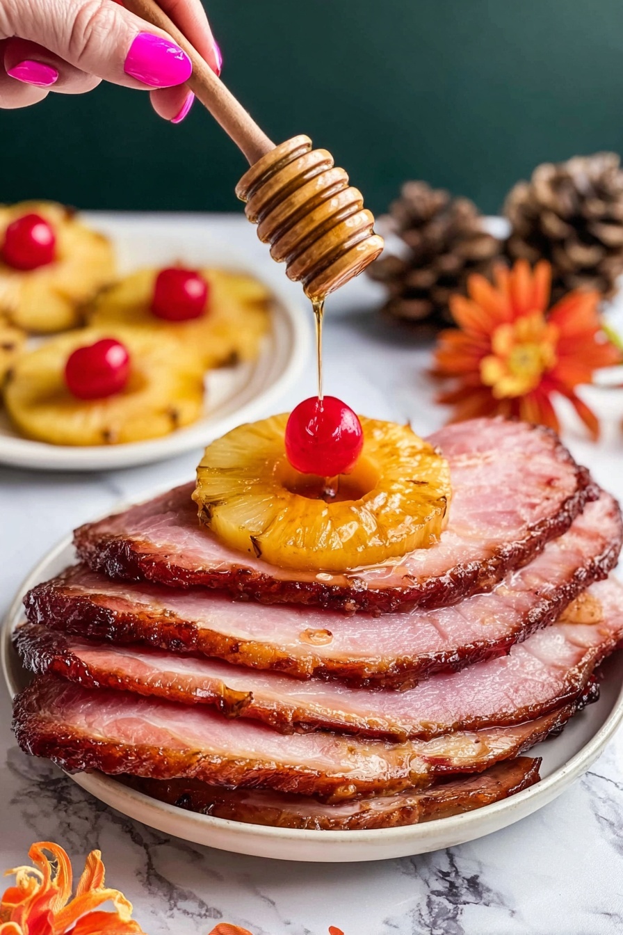 baked ham pineapple glaze - Serving Suggestion