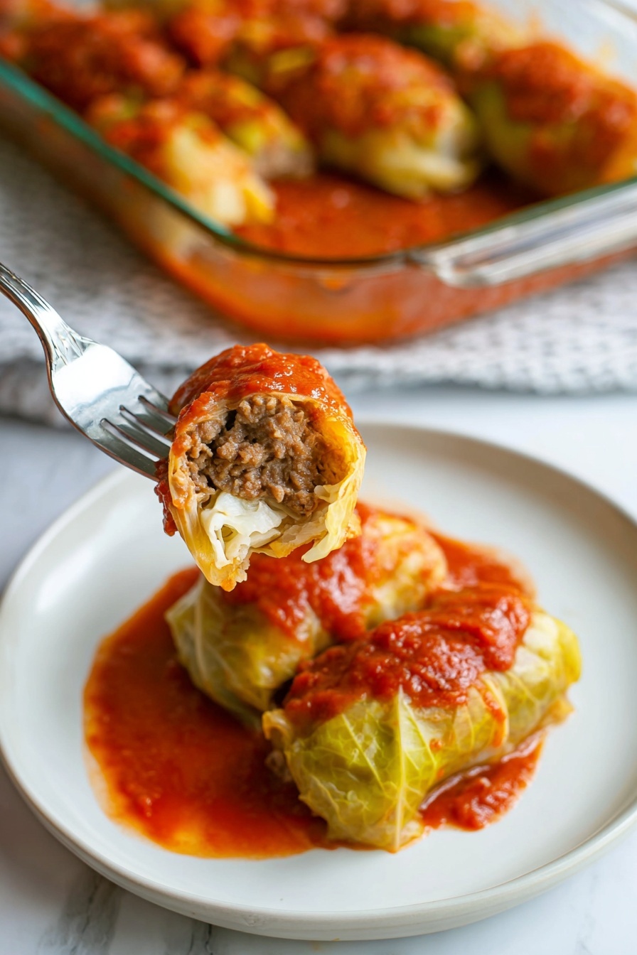 Cabbage Rolls - Serving Suggestion