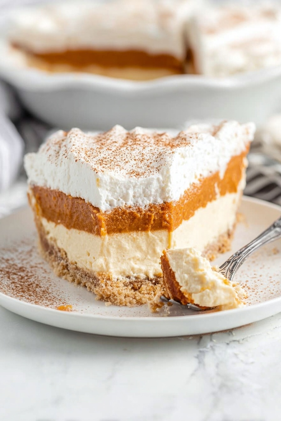 No Bake Pumpkin Pie - Serving Suggestion