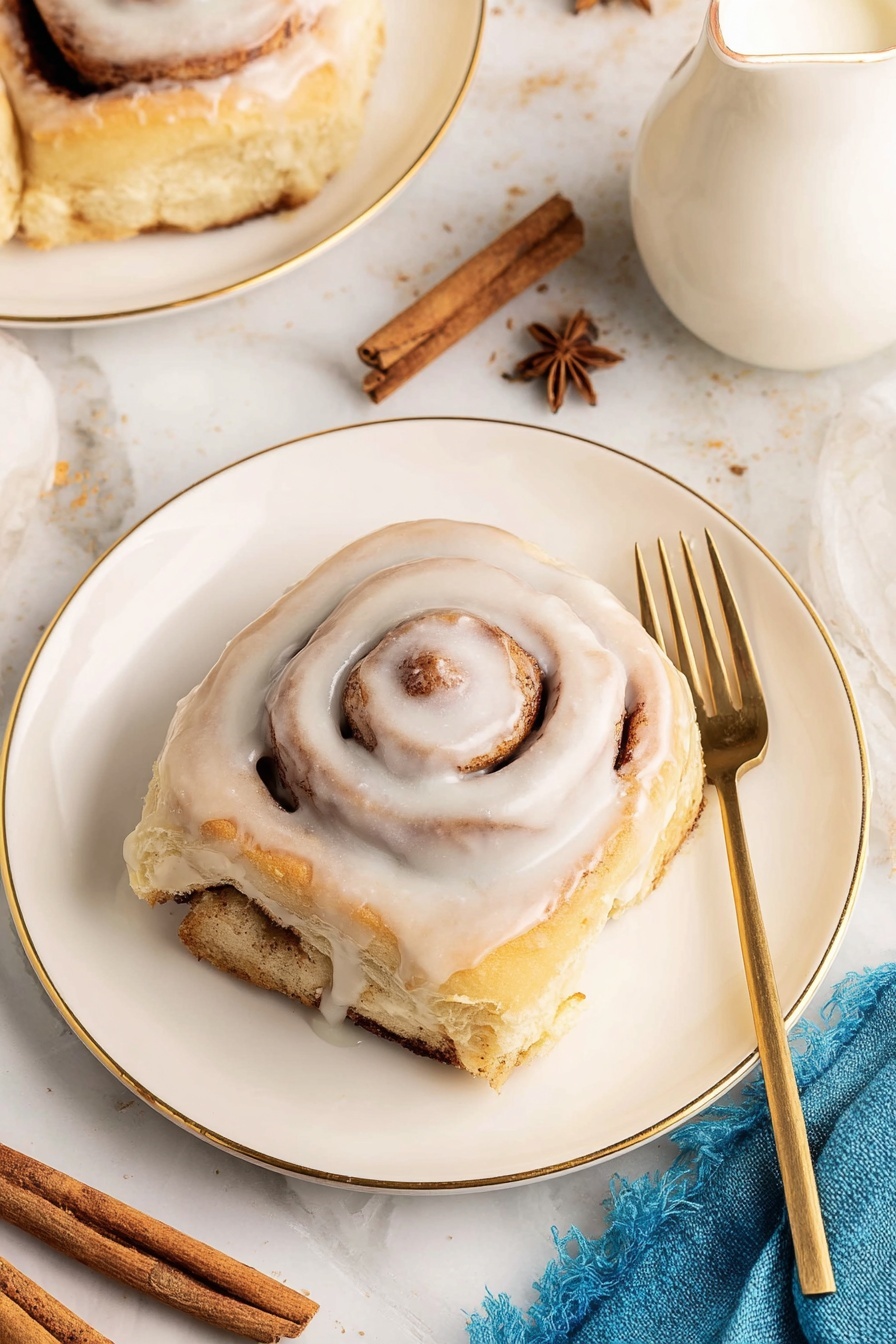 overnight cinnamon rolls - Serving Suggestion
