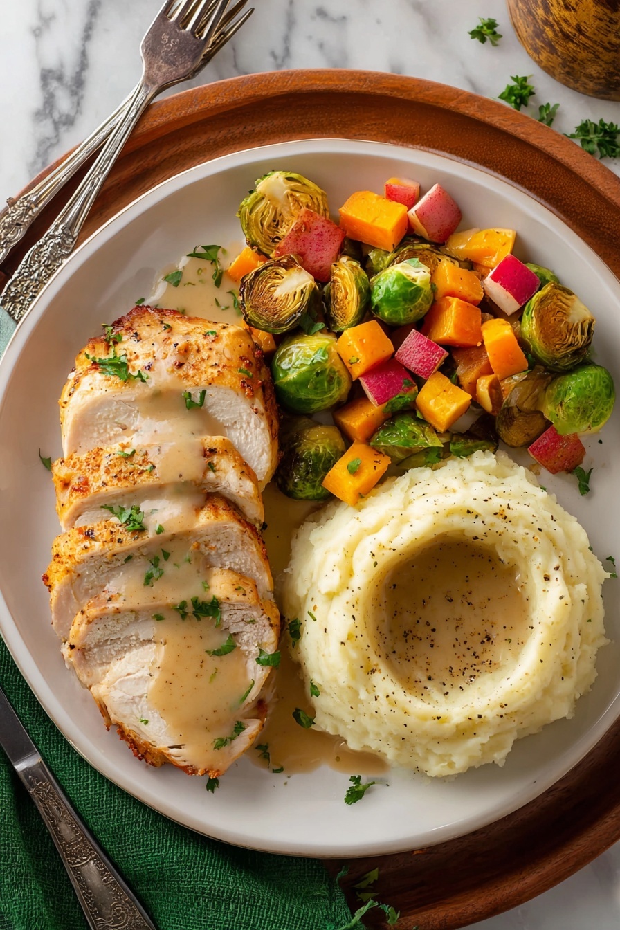 Juicy Roast Turkey - Serving Suggestion