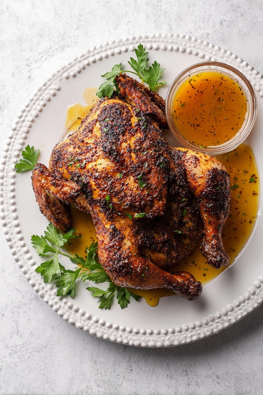 spatchcock chicken - Serving Suggestion