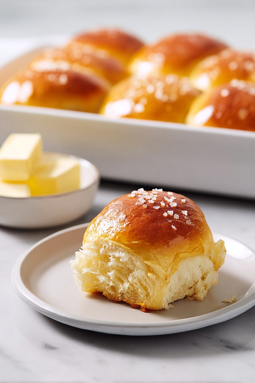 Fluffy Dinner Rolls - Serving Suggestion