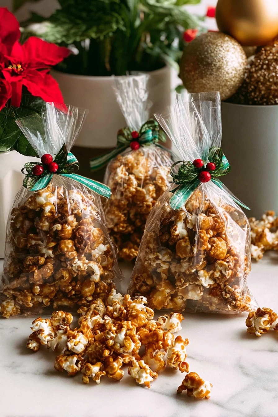 Christmas spiced popcorn - Serving Suggestion