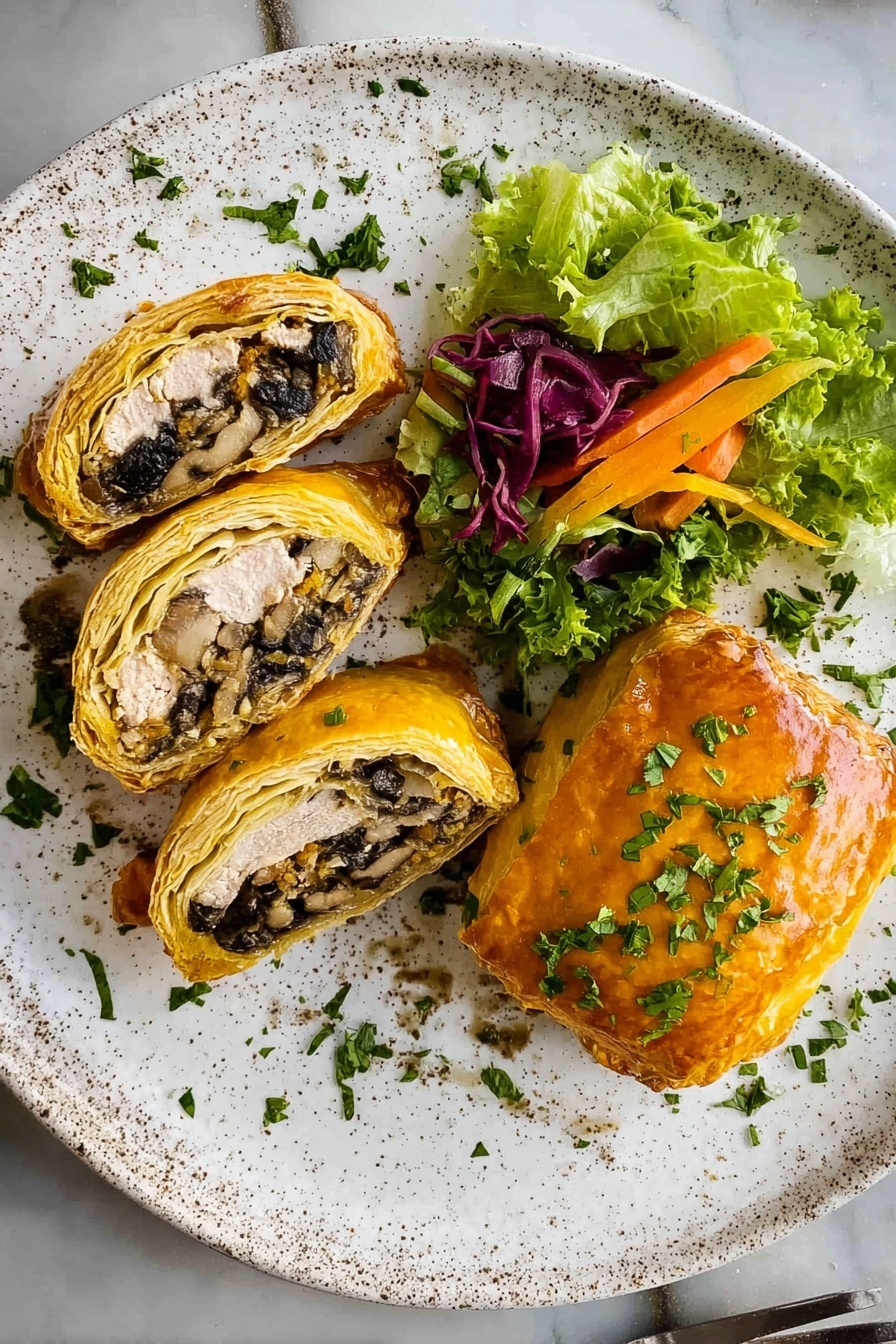 Chicken Wellington - Serving Suggestion