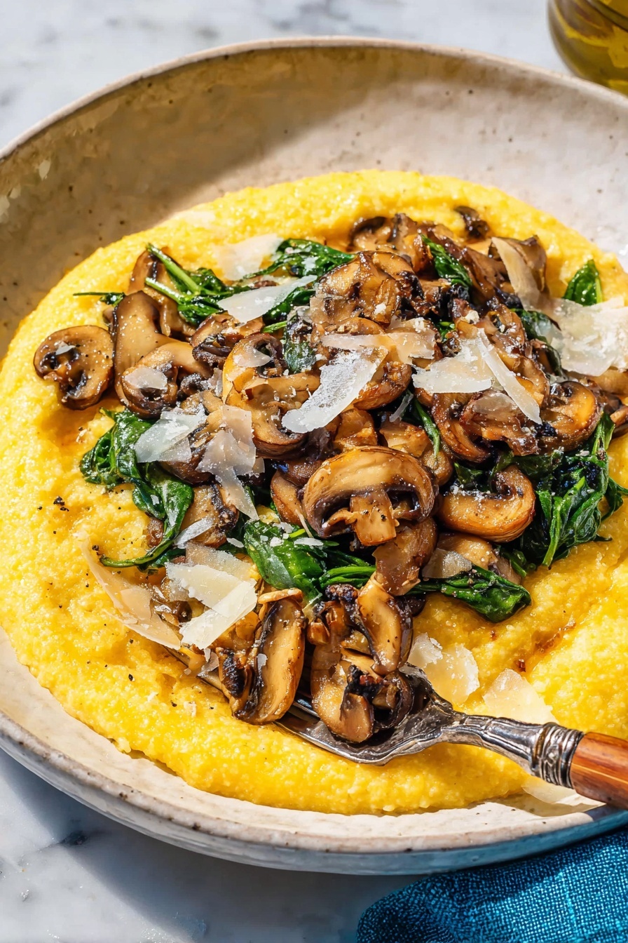 Creamy Parmesan Mushroom - Serving Suggestion