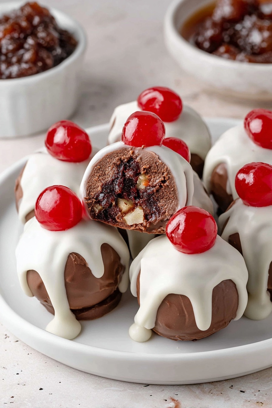 Christmas Mince Truffles - Serving Suggestion