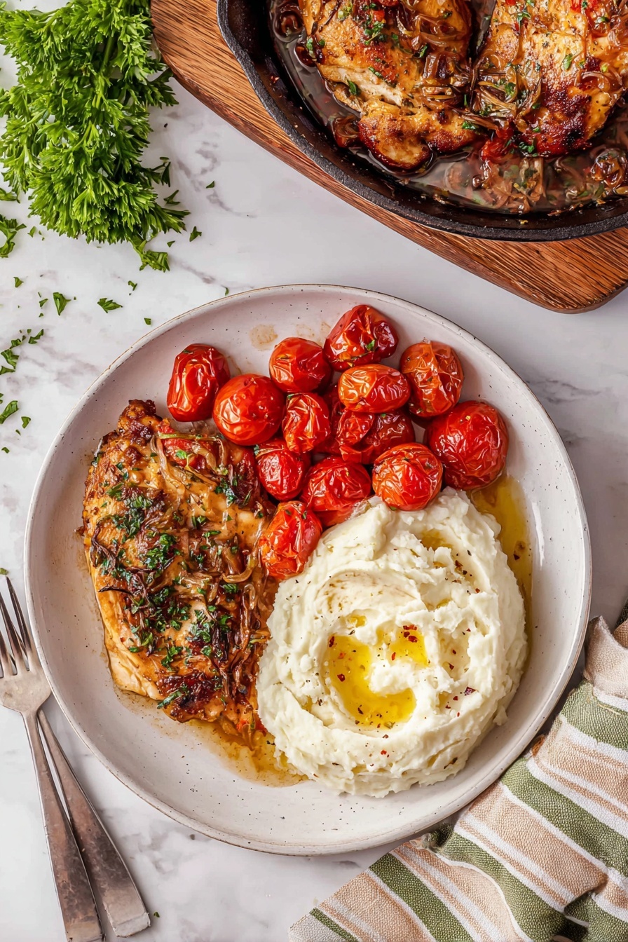 Creamy Boursin Chicken - Serving Suggestion