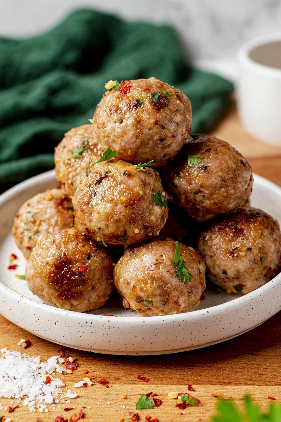 Turkey Meatballs - Serving Suggestion
