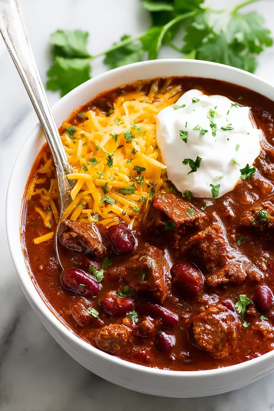 beef chili - Serving Suggestion