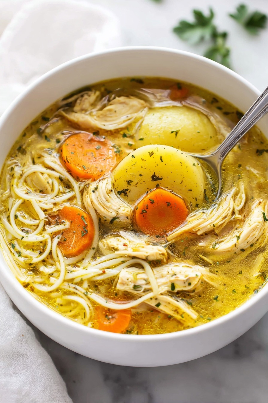 lemon chicken soup - Serving Suggestion