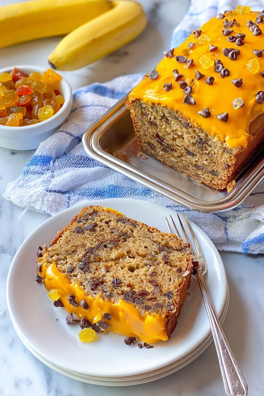 A close-up view of a single rectangular white baking pan filled with smooth, thick, light beige batter mixed with small dark purple or black spots, likely berries, evenly spread on the top surface. The batter has a slightly glossy texture with small uneven ridges and swirls. The pan sits on a white marbled surface, and the edges of the pan have a subtle colorful speckled pattern. Photo taken with an iphone --ar 2:3 --v 7