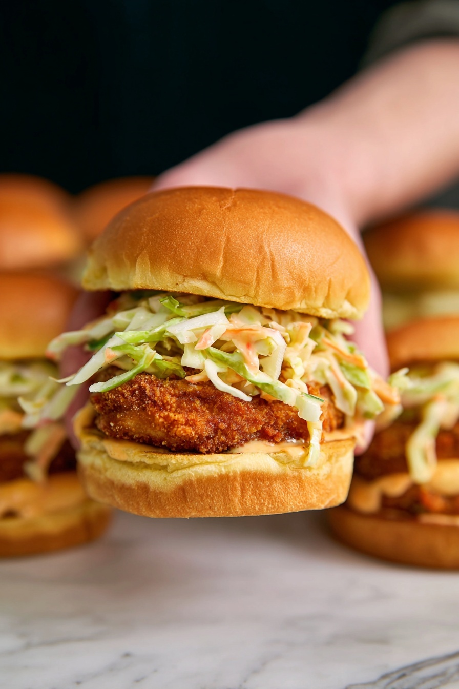 A woman's hand holding a piece of raw chicken coated thickly with white flour above a white bowl filled with more white flour, next to a clear glass bowl containing raw chicken soaking in a pale creamy liquid with specks of black pepper. There are two more flour-coated raw chicken pieces resting on a gray metal wire rack with a white marbled texture surface beneath everything. Photo taken with an iphone --ar 2:3 --v 7