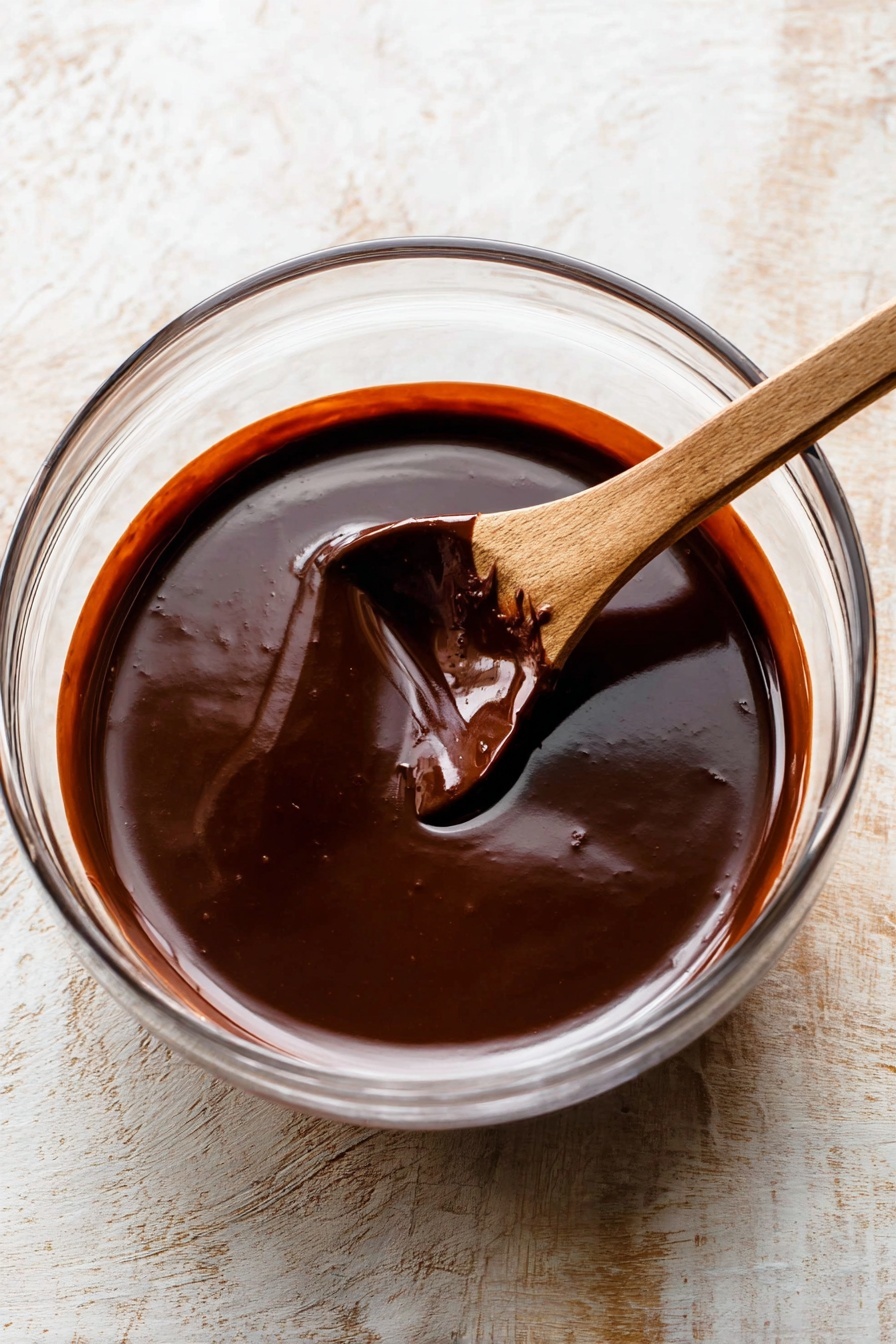 A dark brown chocolate lava cake sits on a white plate with a scoop of light creamy vanilla ice cream on top. The cake is soft and moist with a thick liquid caramel center flowing out onto the plate. The ice cream has smooth texture and is drizzled with thin lines of caramel and chocolate sauce. A spoon with some cake on it rests on the left side of the plate. The surface underneath is a white marbled texture with a small piece of red fabric near the plate's edge. In the background, there is a second chocolate cake on a white plate, slightly blurred. Photo taken with an iphone --ar 2:3 --v 7