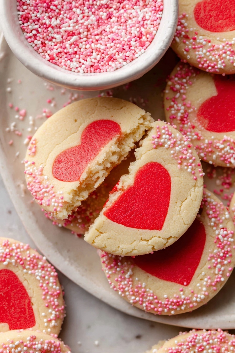 The image shows a close-up of a bright red dough mixture inside a clear glass bowl. The dough has a thick, slightly crumbly texture and is being mixed with a white metal paddle attachment of a mixer. The paddle is partially covered with the red dough, and the bowl's sides have some smears of the dough. The background is a white marbled surface, and a glass of water is partially visible in the top right corner. photo taken with an iphone --ar 2:3 --v 7