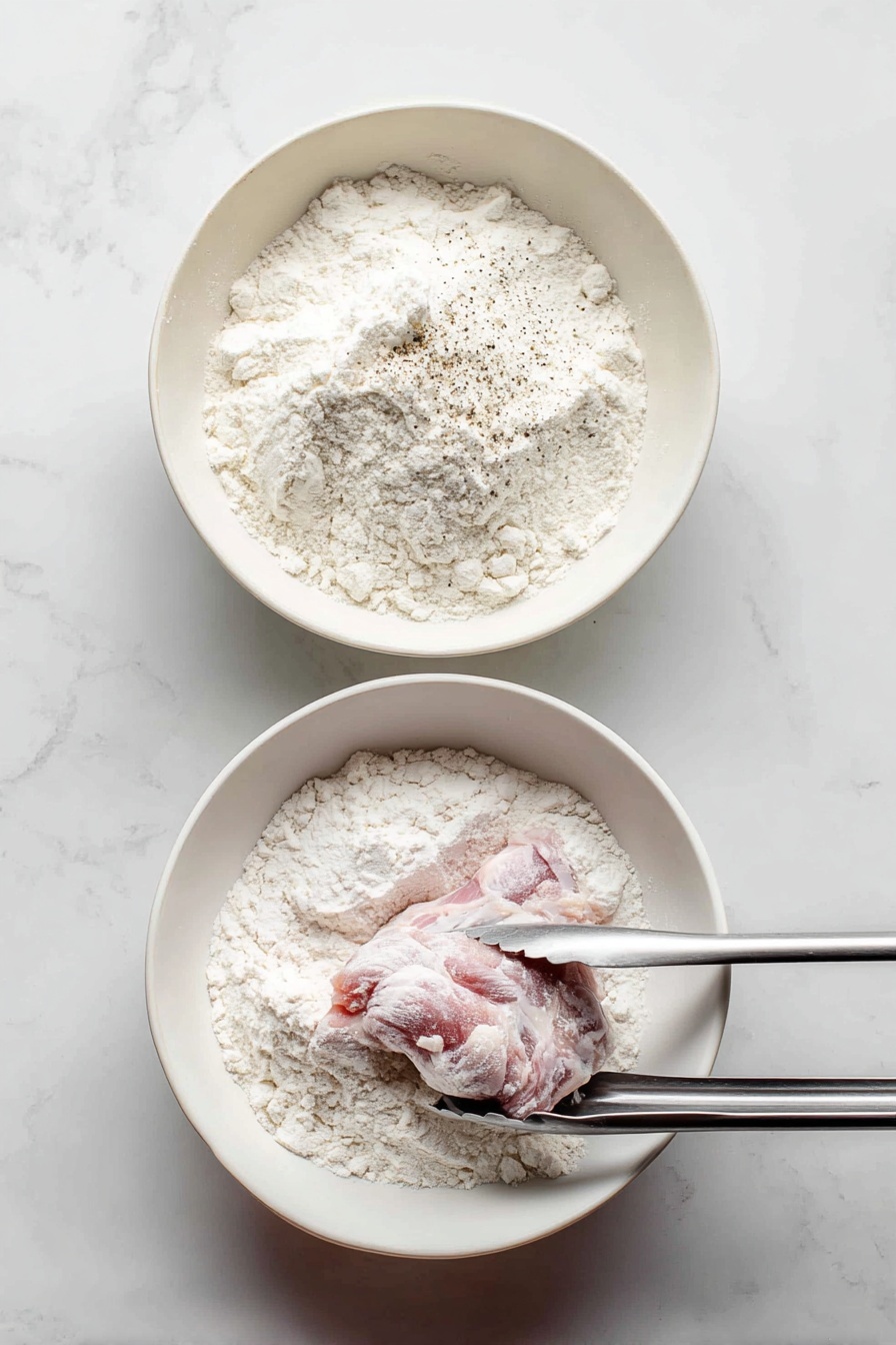 A white plate holds a serving of creamy mashed potatoes with a smooth, slightly uneven texture topped by three pieces of dark brown, glossy braised meat covered in thick sauce with bits of herbs. The meat pieces rest closely together on the mashed potatoes, and fresh green chopped parsley is sprinkled on top of the meat and mashed potatoes. There is a small pool of reddish-brown sauce around the base of the mashed potatoes, adding shine and color contrast. The background is a white marbled texture with some blurred green herbs and slices of light brown bread visible. Photo taken with an iphone --ar 2:3 --v 7