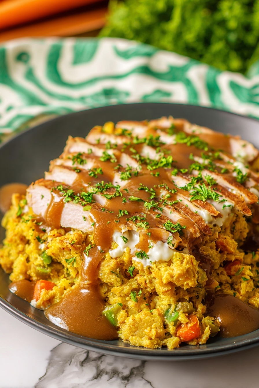 A whole raw chicken with pale skin lies inside a silver slow cooker, resting on a bed of chopped vegetables that include bright orange carrots, green celery pieces, and white onions. The vegetables fill the slow cooker evenly under the chicken, showing a colorful mix around the bottom and sides. The slow cooker is placed on a white marbled surface, and the chicken's wings are tucked close to its body. Photo taken with an iphone --ar 2:3 --v 7